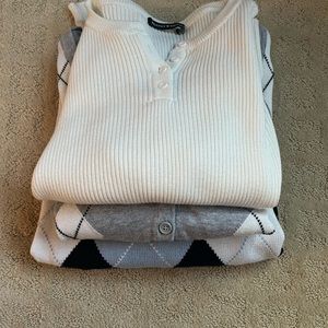 Three Brandy Melville sweaters not worn, no tags two cropped, one regular length